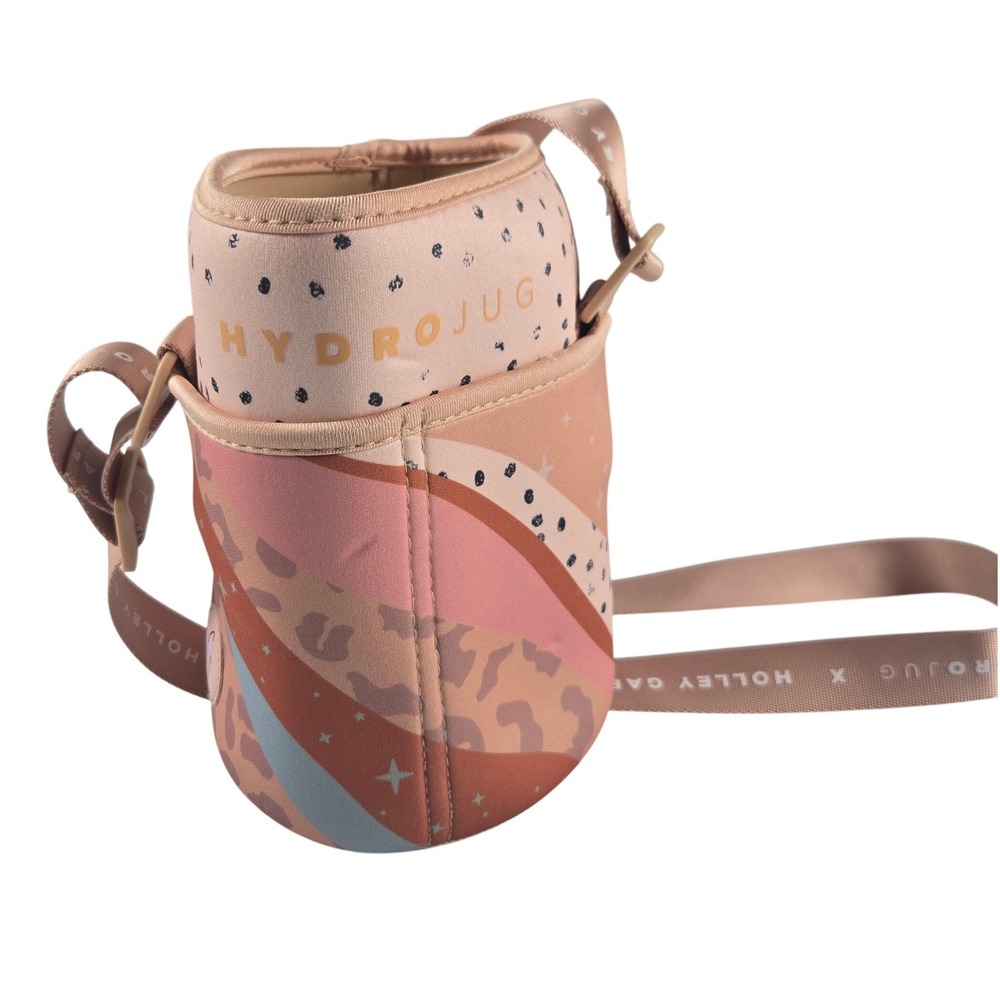 HydroJug x Holley Gabrielle Wild and Free Pro Sleeve Strap Pink Leopard 64oz